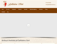 Tablet Screenshot of fjelldalensslott.se